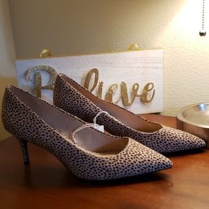 Tiger print heels